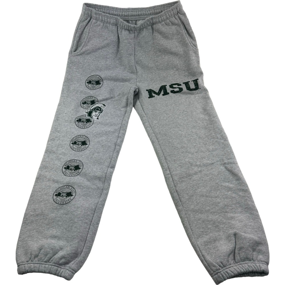 Cactus Jack‎ X Mitchell & Ness X Michigan State NWOT Gray Cuffed Sweatpants - XL